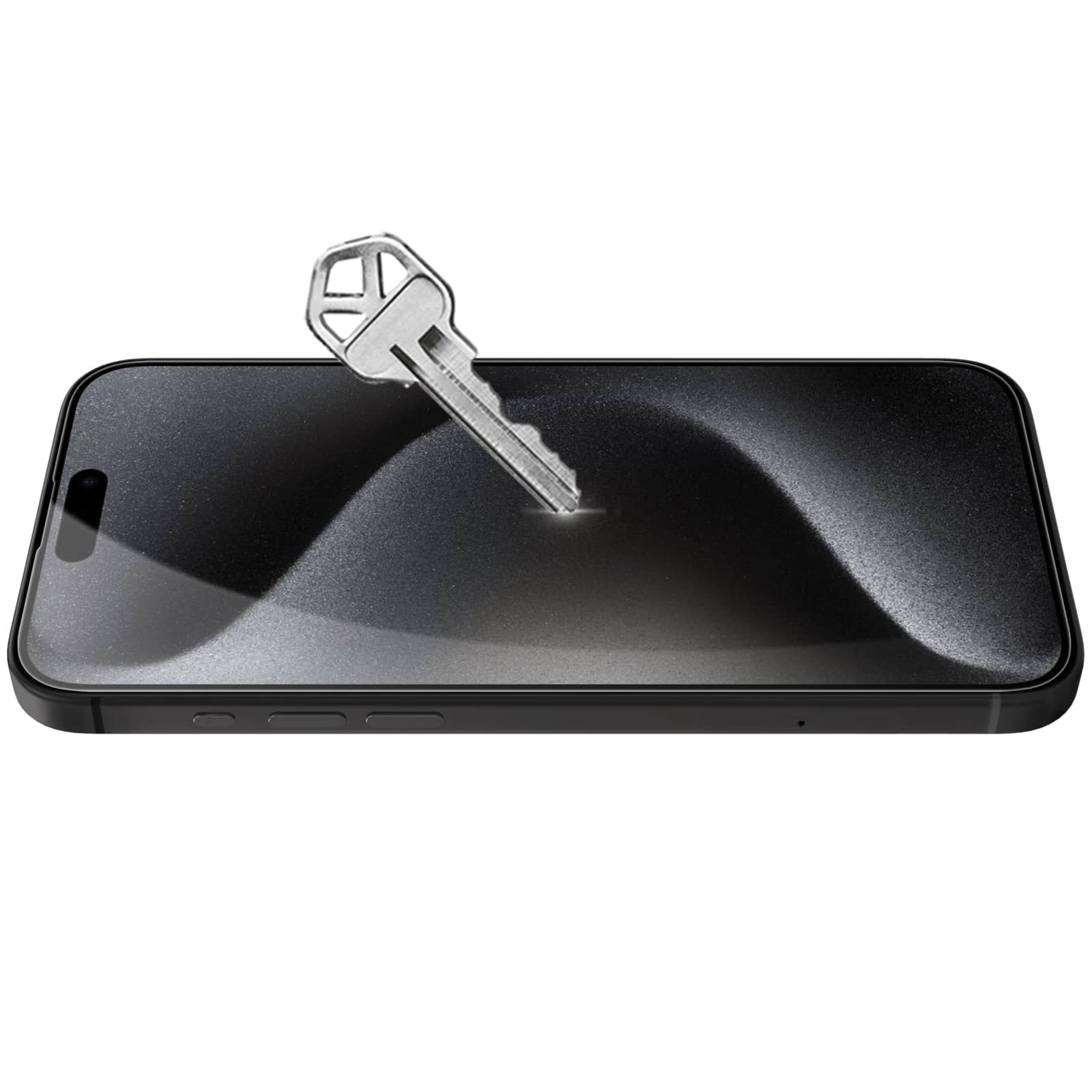 Protecteur d'écran en verre entièrement blindé pour la série iPhone 15