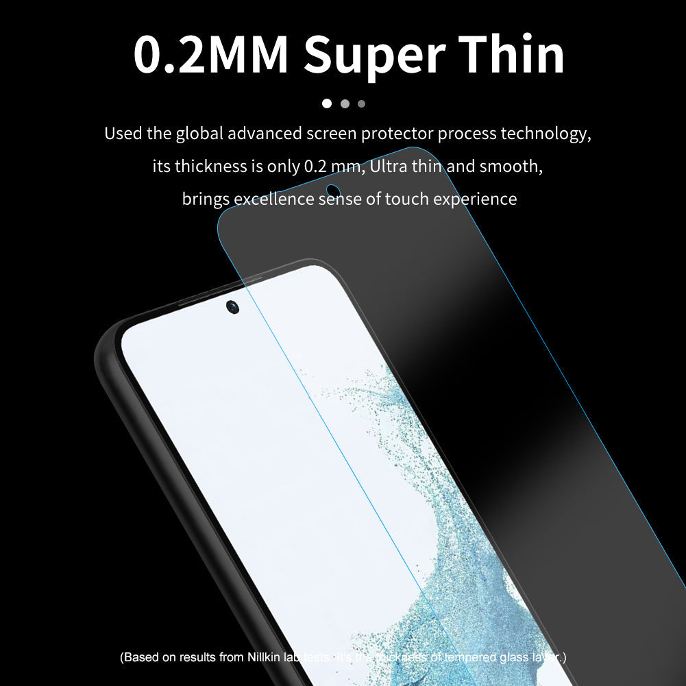 Pellicola protettiva in vetro trasparente 2.5D per la serie Galaxy S23