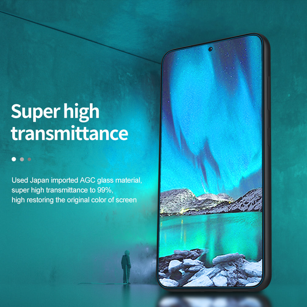Protecteur d'écran en verre transparent 2.5D pour la série Galaxy S23