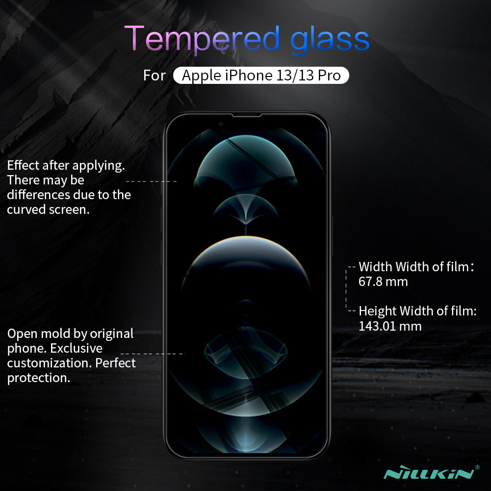 iPhone 13シリーズ用2.5Dクリアガラススクリーンプロテクター