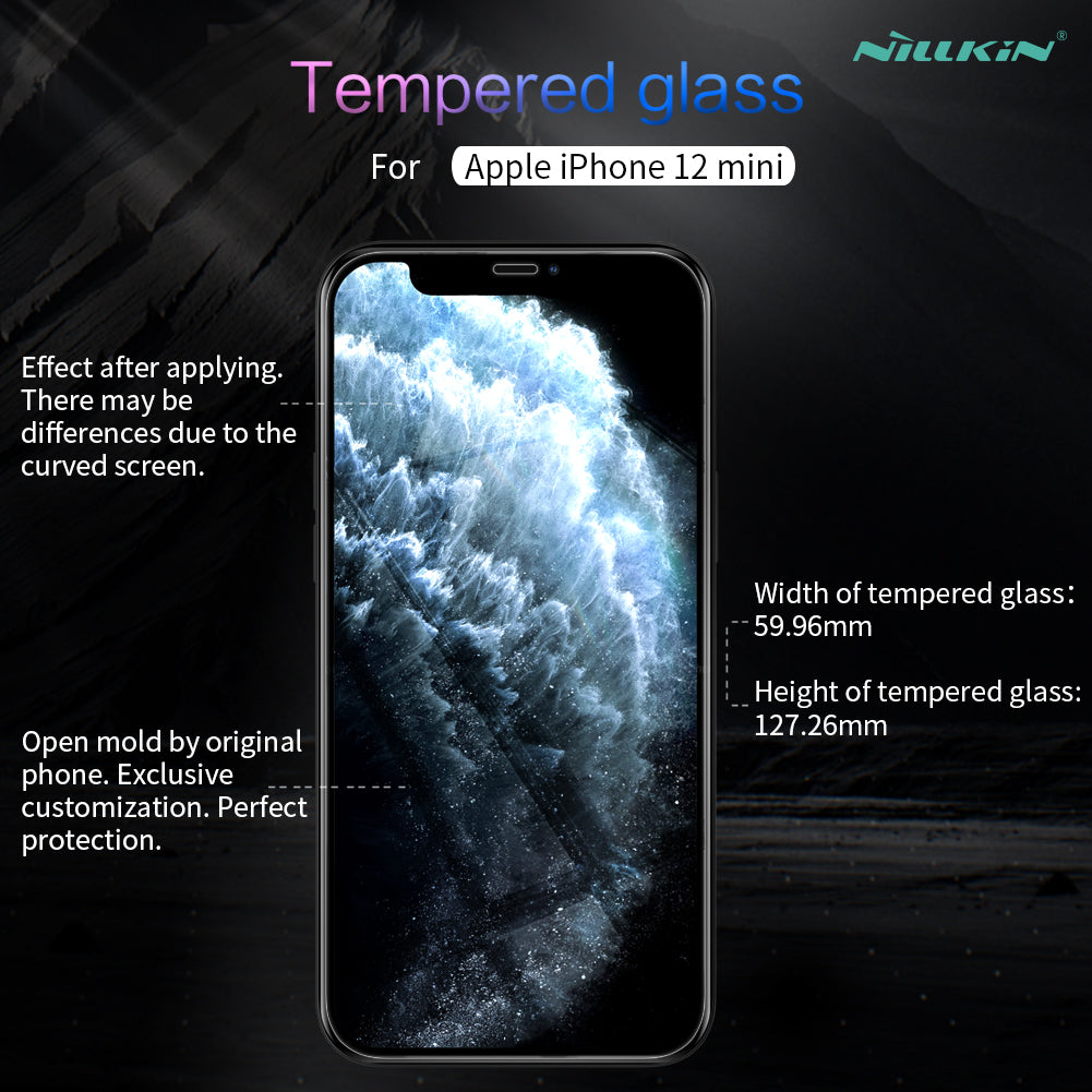 Pellicola protettiva in vetro trasparente 2.5D per la serie iPhone 12