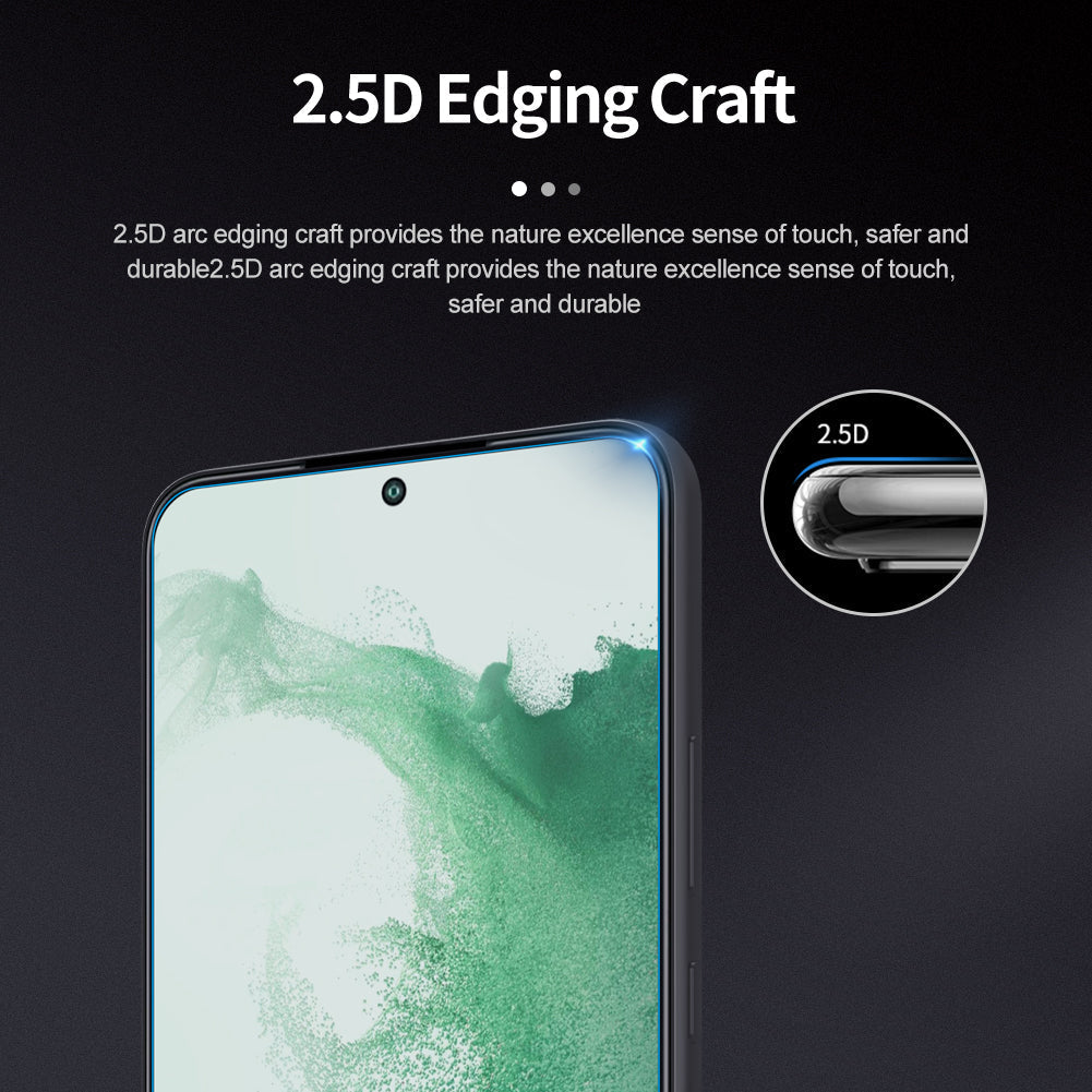 2.5D Klarglas Displayschutzfolie für Galaxy S22 Serie
