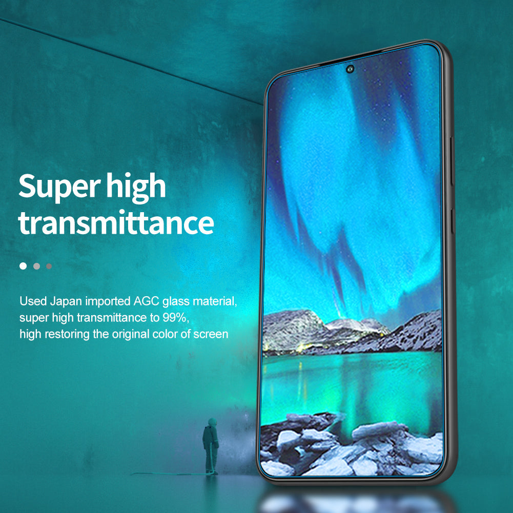 Protecteur d'écran en verre transparent 2.5D pour la série Galaxy S22