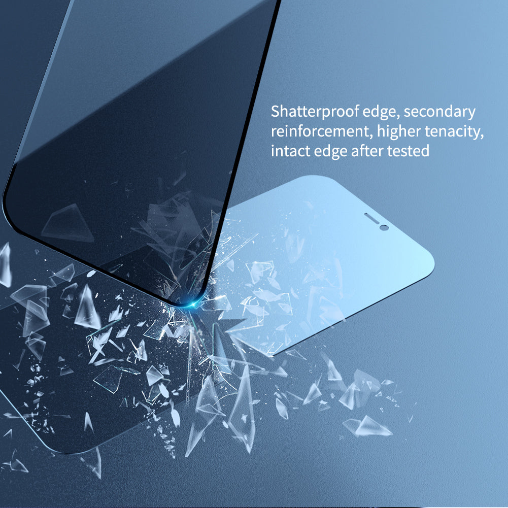 Protecteur d'écran en verre transparent 2.5D pour la série iPhone 12