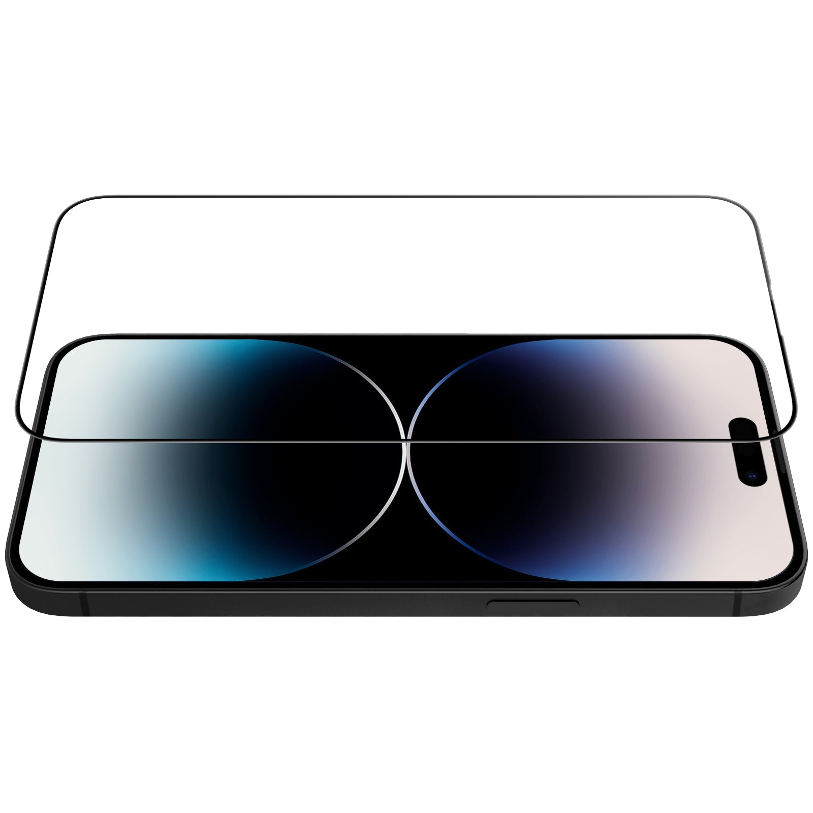 Proteggi schermo in vetro completamente coprente per la serie iPhone 14