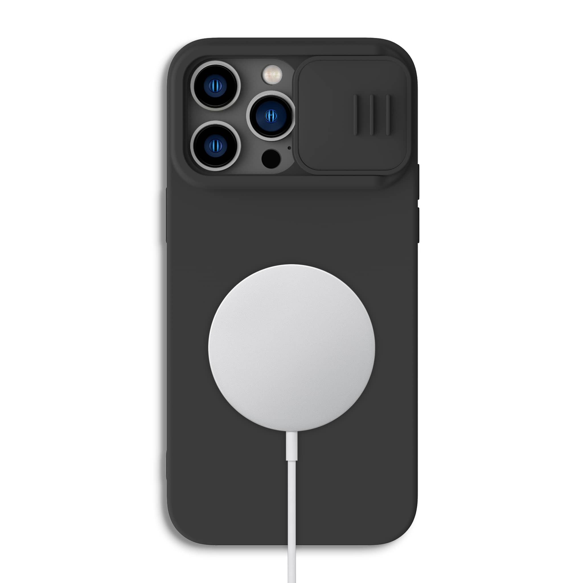 MagSafe® 호환 CamShield Silky 실리콘 케이스 iPhone 14 시리즈용
