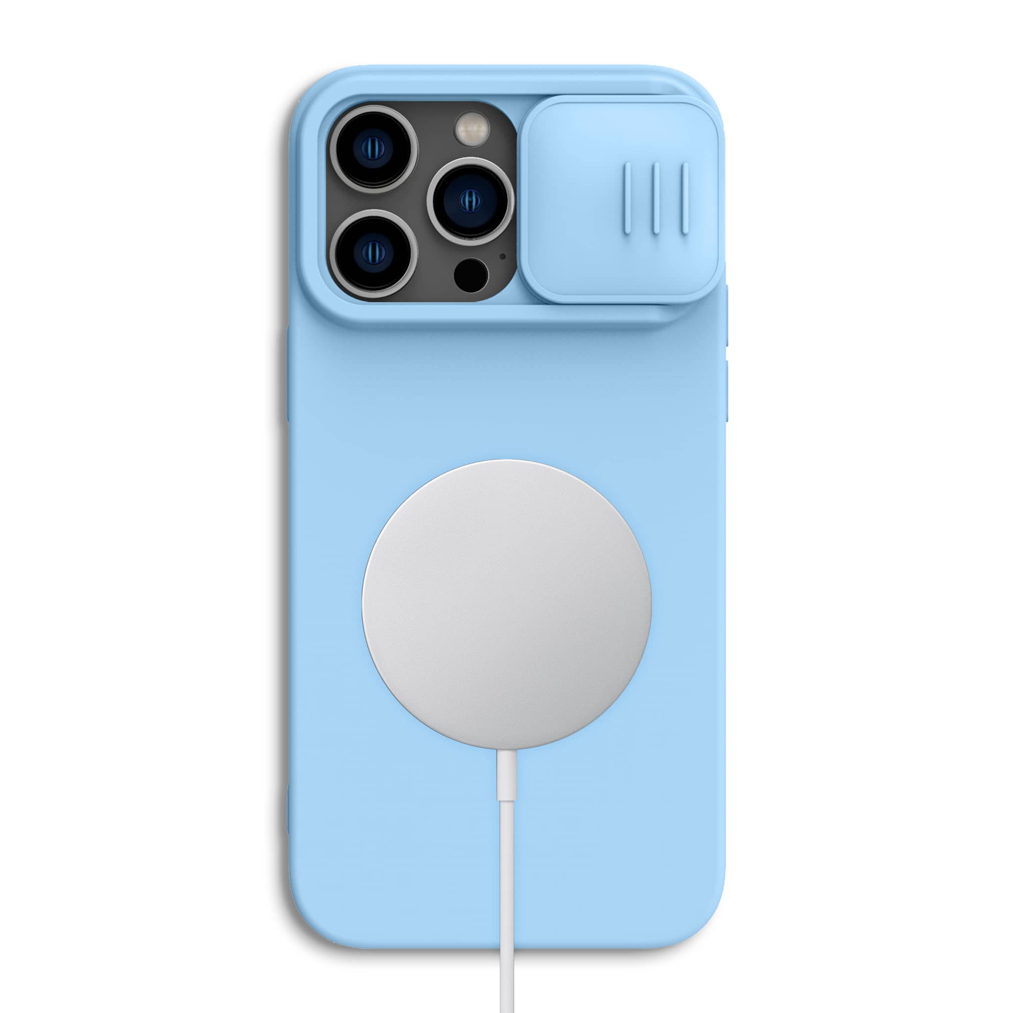 Étui en silicone soyeux CamShield compatible avec MagSafe® pour la série iPhone 14