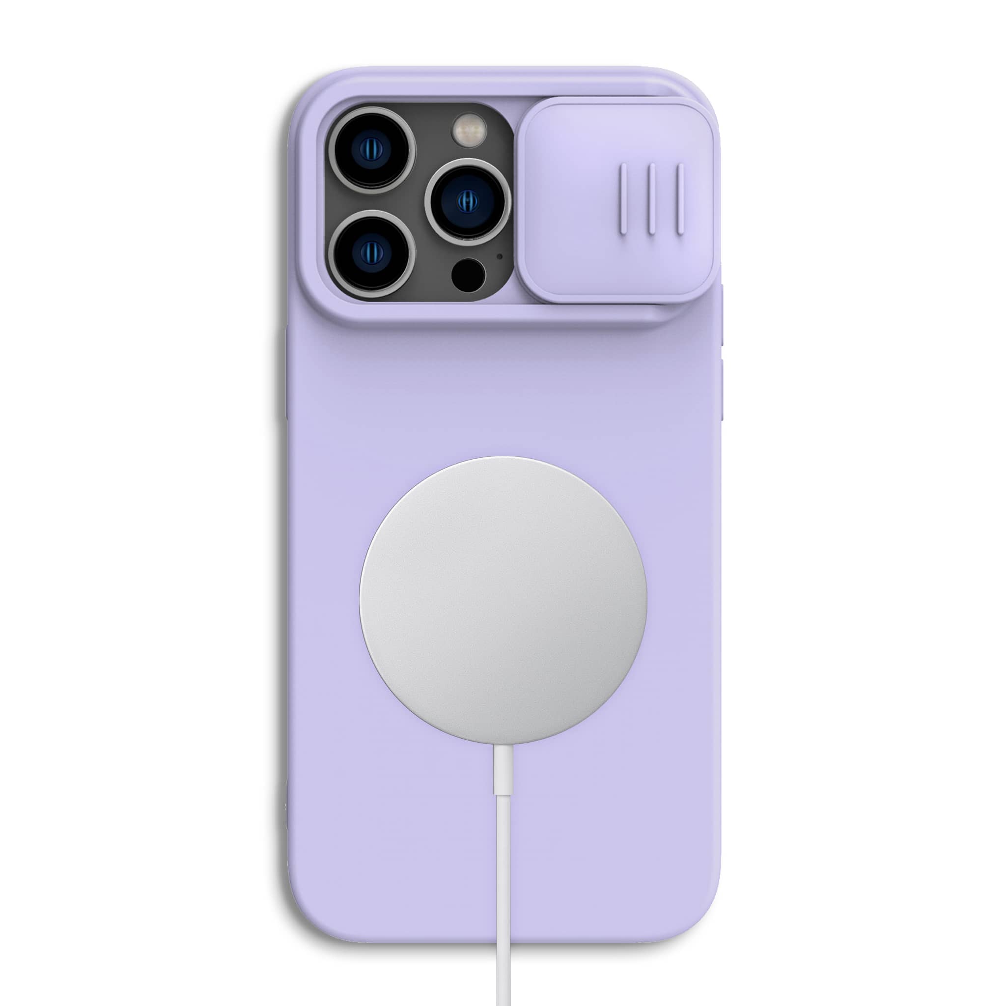 Custodia in silicone setosa CamShield compatibile con MagSafe® per la serie iPhone 14